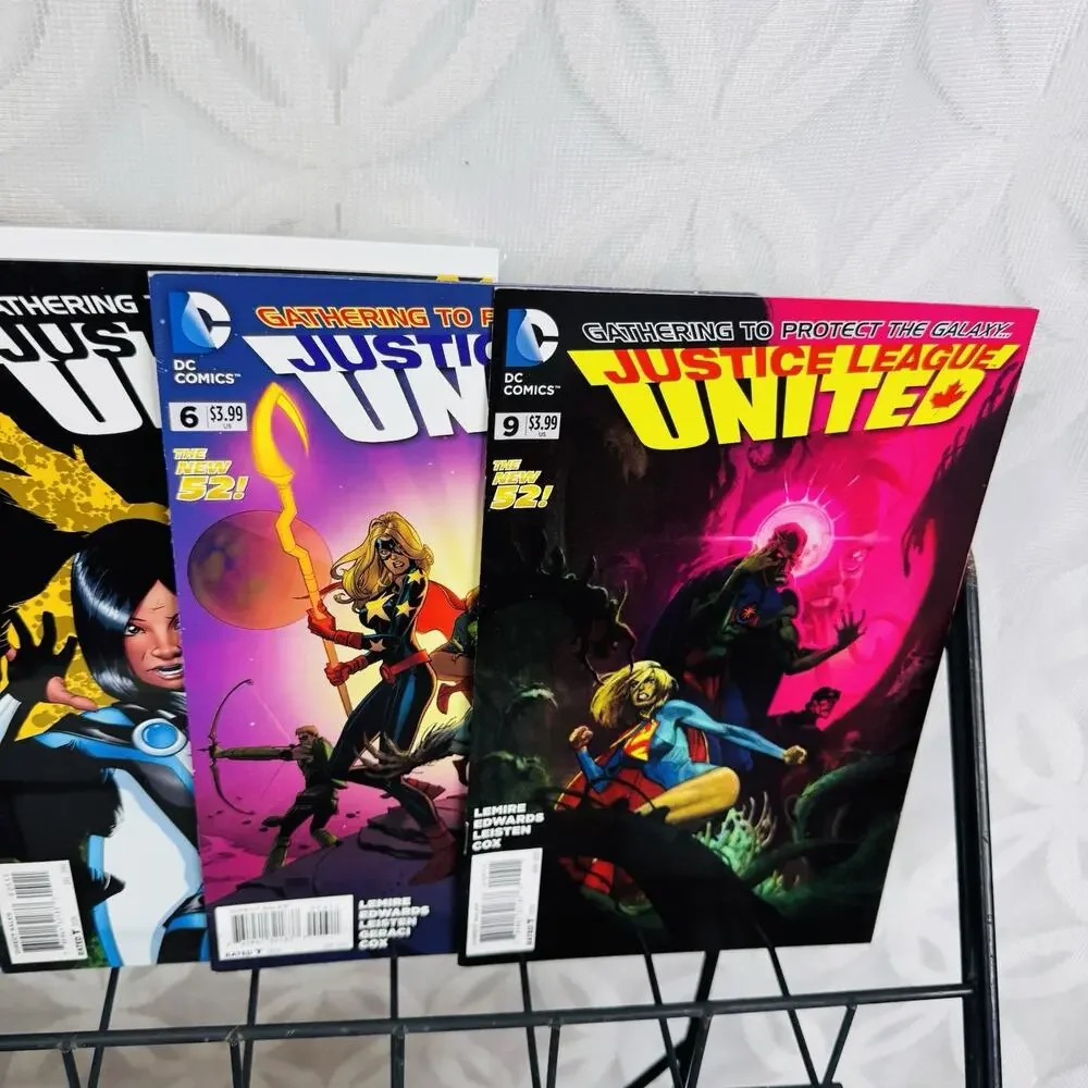 Justice League International 1-2 4-12 Annual 1 JL United 0-1 3 5‎ 6 9 Futurs End